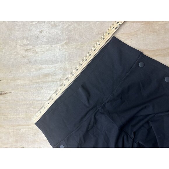 Cabi Snap Crop black snap button side pull on high waist pants size XXL #5867 - Picture 9 of 9